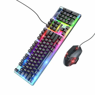 Лот: 22609160. Фото: 1. Клавиатура и мышь Hoco GM18 Luminouse... Клавиатуры и мыши