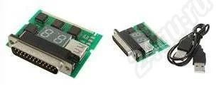 Лот: 399764. Фото: 1. USB/LPT/miniPCI Post coder (пост... Платы расширения, контроллеры, доп. порты