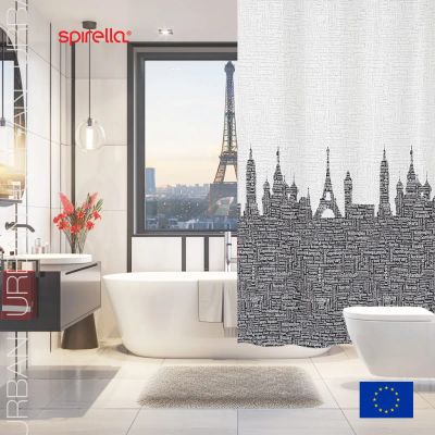Лот: 24943328. Фото: 1. Штора для ванной комнаты Spirella... Аксессуары для ванной