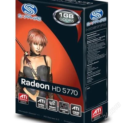 Лот: 2844986. Фото: 1. SAPPHIRE HD 5770 1GB GDDR5. Видеокарты