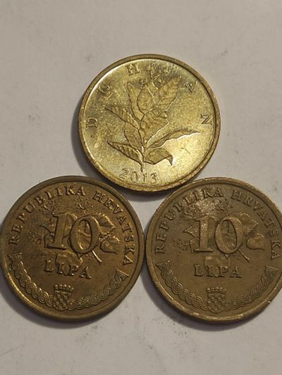 Лот: 25116964. Фото: 1. Три монеты по 10 лип, Хорватия. Европа