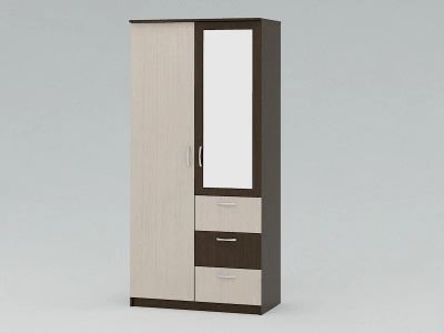 Лот: 7584671. Фото: 1. Шкаф распашной с 3-мя ящиками... Шкафы, шкафы-купе