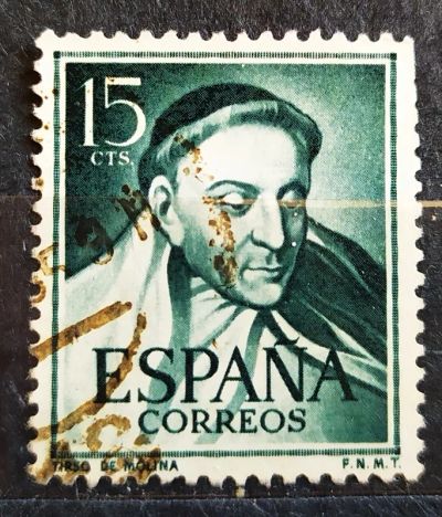 Лот: 21980451. Фото: 1. Испания 1953 Тирсо де Молино SW-1024. Марки