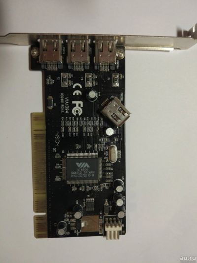 Лот: 13688569. Фото: 1. Контроллер 1394 PCI VIA VT6306... Платы расширения, контроллеры, доп. порты