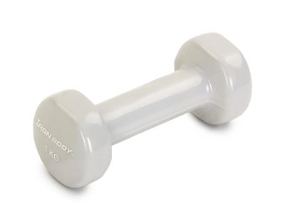 Лот: 9847919. Фото: 1. Гантель виниловая Iron Body 1кг... Гантели