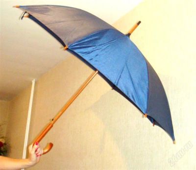 Лот: 1052190. Фото: 1. Зонт - трость, деревянный (легкий... Зонты