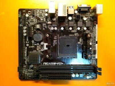 Лот: 15127925. Фото: 1. ASRock FM2A58M-VG3+ Форм-фактор... Материнские платы