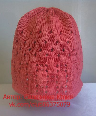 Лот: 5524183. Фото: 1. Шапка летняя, на девочку. Головные уборы