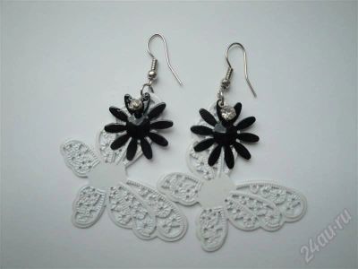 Лот: 492853. Фото: 1. Стильные сережки №6:)). Серьги, каффы