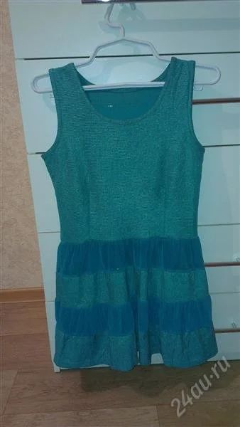 Лот: 2504332. Фото: 1. Коротенькое изумрудное платье... Платья