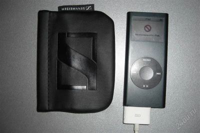 Лот: 1656270. Фото: 1. iPod Nano 2g 8Gb + наушники Sennheiser. Плееры