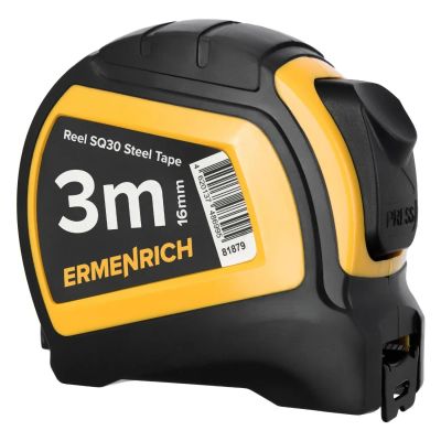 Лот: 24543725. Фото: 1. Рулетка Ermenrich Reel SQ30, 16mm... Ручной инструмент
