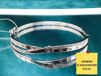 Лот: 20824400. Фото: 1. Серебряный браслет Cartier 925... Браслеты