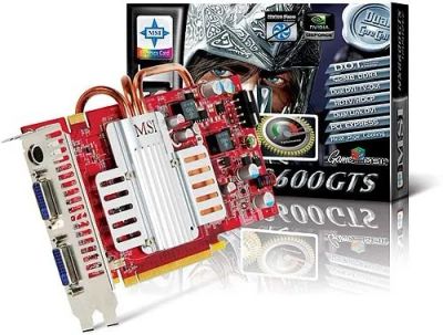 Лот: 166674. Фото: 1. GeForce MSI NX8600GTS - 512MB... Видеокарты