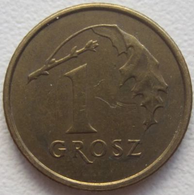 Лот: 5738849. Фото: 1. Польша 1 грош 2005, старт с рубля... Европа