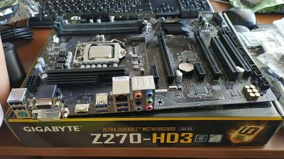 Лот: 13927659. Фото: 1. Материнская плата z270-hd3. Материнские платы