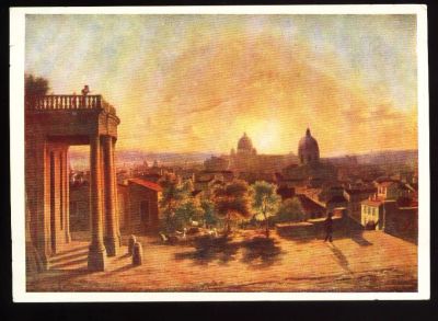 Лот: 4676402. Фото: 1. художественная открытка 1950-х... Открытки, конверты