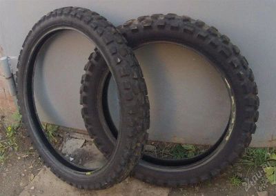 Лот: 1978436. Фото: 1. Моторезина Dunlop на 18 и 21. Запчасти