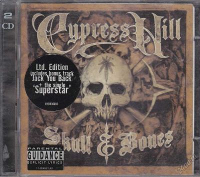 Лот: 5837371. Фото: 1. Cypress Hill =Skull & Bones= 2000... Аудиозаписи