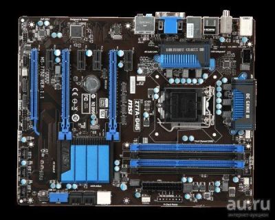 Лот: 8523220. Фото: 1. Материнская плата MSI Z77A-G45... Материнские платы