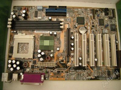 Лот: 512104. Фото: 1. ASUS CUSL2-C Socket 370. Материнские платы