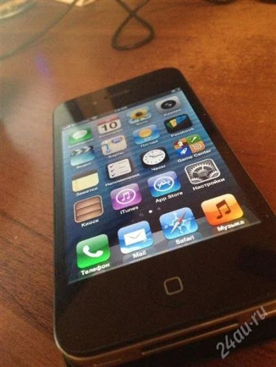 Лот: 2236334. Фото: 1. iPhone 4 16GB черный sim-free... Смартфоны