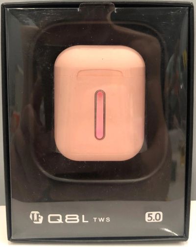 Лот: 16018215. Фото: 1. Bluetooth наушники TWS Q8L Розовые. Наушники, гарнитуры