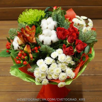 Лот: 7196908. Фото: 1. Цветы Букет от Цветограда № 469... Свежие цветы
