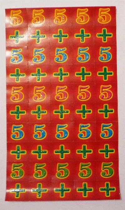 Лот: 3035768. Фото: 1. Детские наклейки "5+" НОВЫЕ. Другое (дети растут)