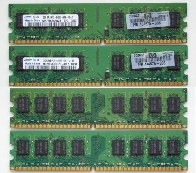 Лот: 10691194. Фото: 1. 8Gb (2Gb x 4) Samsung DDR2 800... Оперативная память