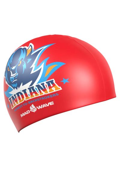 Лот: 22353920. Фото: 1. Силиконовая шапочка Mad Wave Indiana... Плавание
