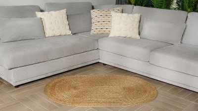 Лот: 22251934. Фото: 1. Ковер овальный Askona Home Jute... Ковры