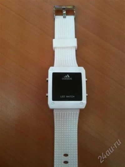 Лот: 851832. Фото: 1. Часы Adidas Led watch белые, с... Красноярск