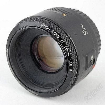 Лот: 2935750. Фото: 1. canon lens ef 50mm 1 1.8 ii до... Объективы