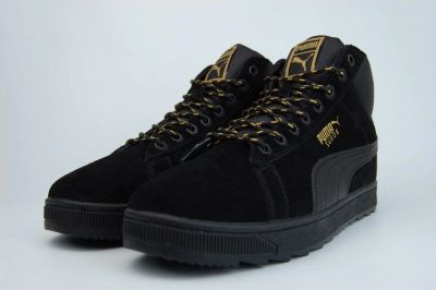Лот: 16963272. Фото: 1. Кроссовки Puma Sueda Mid Fur Triple... Кеды, кроссовки, слипоны