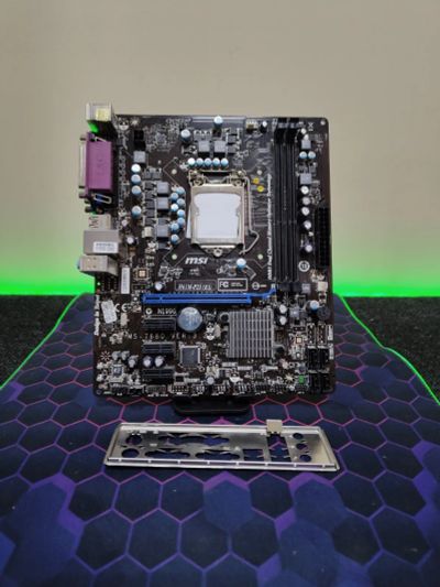 Лот: 20406909. Фото: 1. Мат. плата MSI H61M-P23/H61/LGA1155... Материнские платы