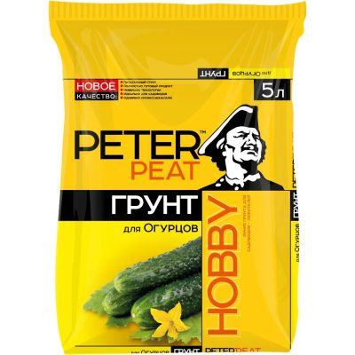 Лот: 25109255. Фото: 1. Грунт Hobby, для огурцов, 5 л... Грунты, удобрения