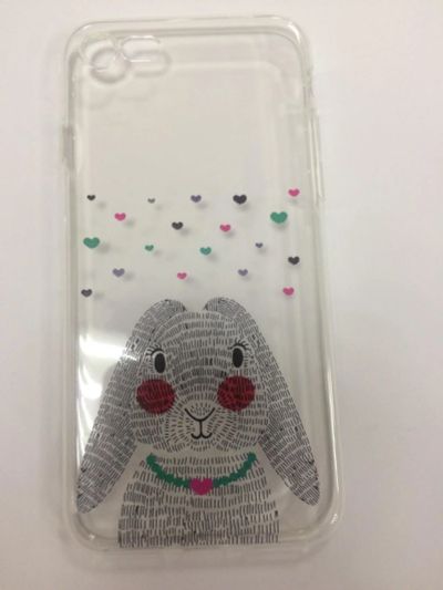 Лот: 10980369. Фото: 1. Чехол iPhone 7/ 8 Силикон "Кролик... Чехлы, бамперы