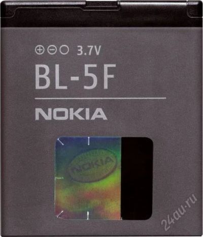 Лот: 2049358. Фото: 1. Акб BL-5F Nokia N93, N95, E65... Аккумуляторы