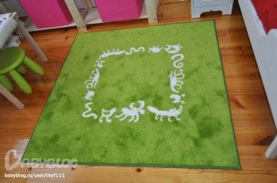Лот: 5226663. Фото: 1. Ковер Икея с нескользящим нижним... Ковры