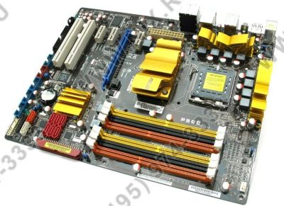 Лот: 8139287. Фото: 1. ASUS P5QC (OEM) LGA775 P45 PCI-E... Материнские платы