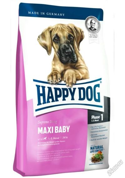 Лот: 5578113. Фото: 1. Корм Happy Dog Supreme Young Maxi... Корма