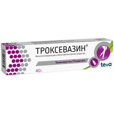 Лот: 23985594. Фото: 1. Троксевазин гель 40г. Лекарства