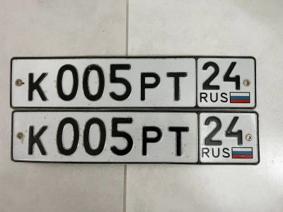 Лот: 20832002. Фото: 1. Продам гос.номер К 005 РТ 24. Госномера