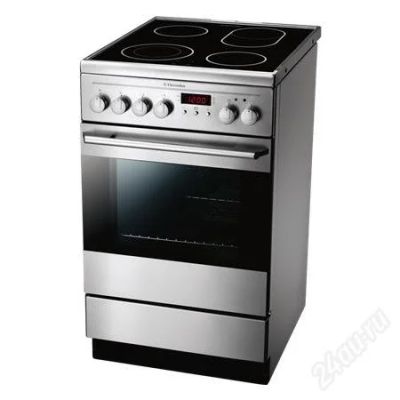 Лот: 1058620. Фото: 1. Электроплита Electrolux EKC 513517X... Плиты, духовые шкафы, варочные поверхности