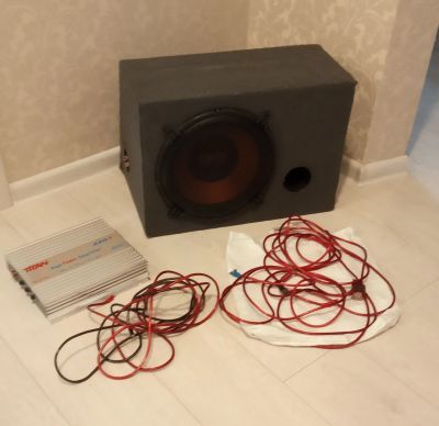 Лот: 12200908. Фото: 1. Комплект Саб oris 12"+ усилок... Сабвуферы