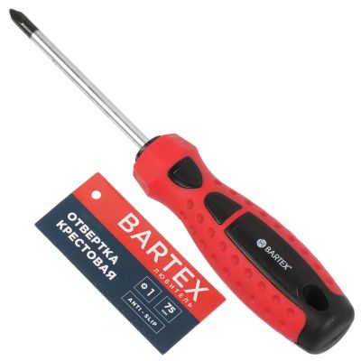 Лот: 24076685. Фото: 1. Отвертка крестовая, Bartex, PH1... Ручной инструмент