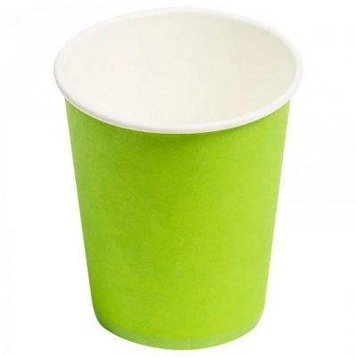 Лот: 15144847. Фото: 1. Стакан бумажный зеленый для гор... Одноразовая посуда