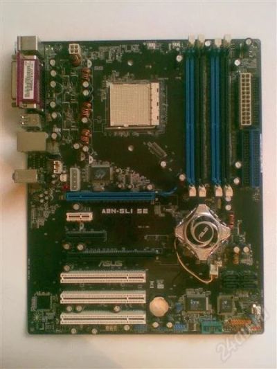 Лот: 969590. Фото: 1. Asus A8N-SLI SE (Неисправная). Материнские платы