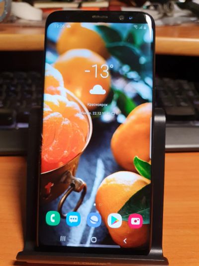 Лот: 17021410. Фото: 1. Samsung Galaxy S8 (SM-G950) чёрный... Смартфоны